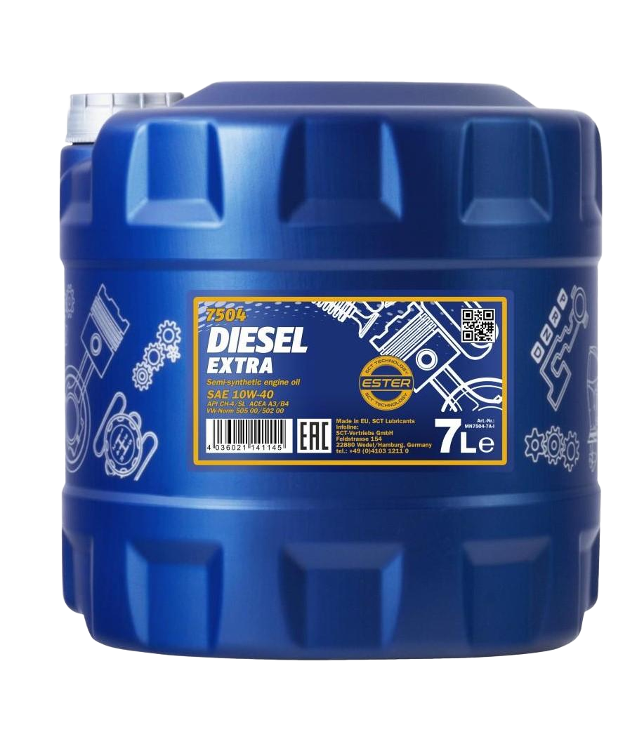 Моторное масло Mannol DIESEL EXTRA 10W-40, 7л